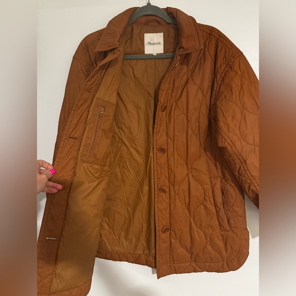Madewell Burnt Orange Quilted Jacket - Picture 3 of 5
